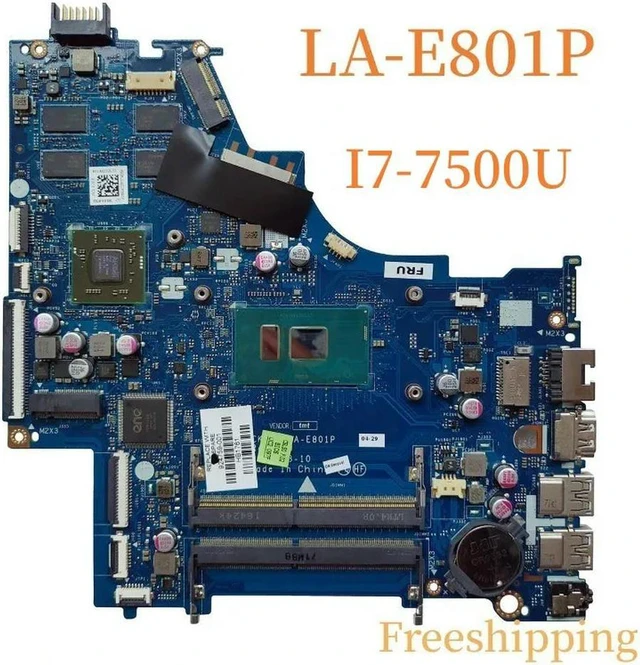Main image of LA-E801P For15-BS TPN-C129 Motherboard 924759-001 928642-001 With i7-7500U CPU Mainboard 100% Tested Fully Work
