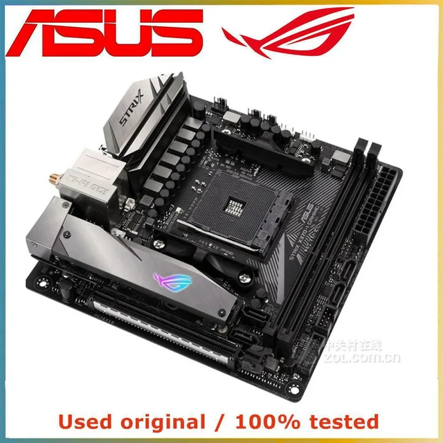 Alt view image 3 of 4 - For X370 For ROG STRIX X370-I GAMING Computer Motherboard AM4 DDR4 32G Desktop Mainboard III USB PCI-E 3.0 X16