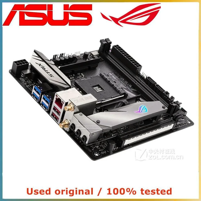 Alt view image 2 of 4 - For X370 For ROG STRIX X370-I GAMING Computer Motherboard AM4 DDR4 32G Desktop Mainboard III USB PCI-E 3.0 X16