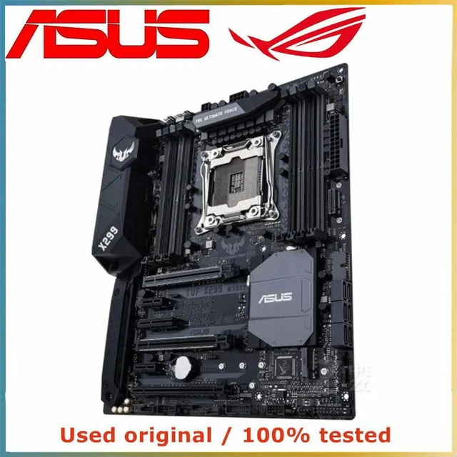 Alt view image 4 of 4 - For X299 For TUF X299 Mark 2 Computer Motherboard LGA 2066 DDR4 128G Desktop Mainboard III PCI-E 3.0 X16