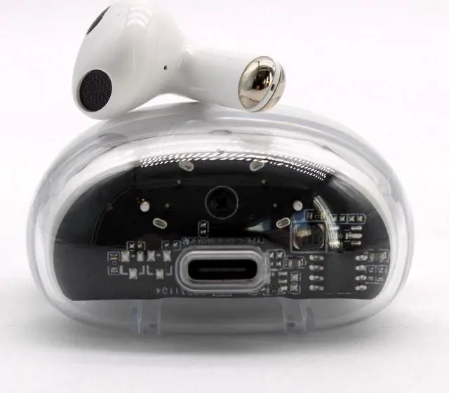 Alt view image 4 of 6 - Jaspertronics G75 True Wireless HiFi Earphones: Noise-Reducing, Waterproof TWS Stereo with Built-in Microphone-White