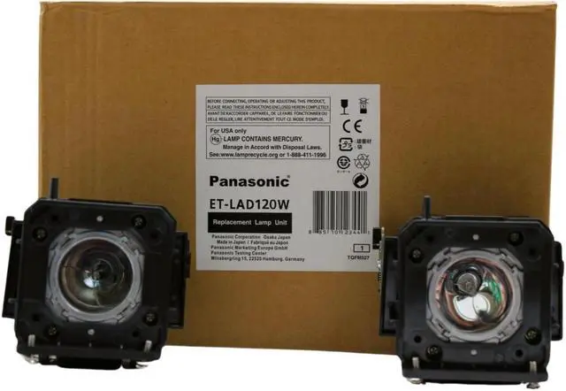 Main image of OEM ET-LAD120W Lamp & Housing TwinPack for Panasonic Projectors - 1 Year Jaspertronics Full Support Warranty!