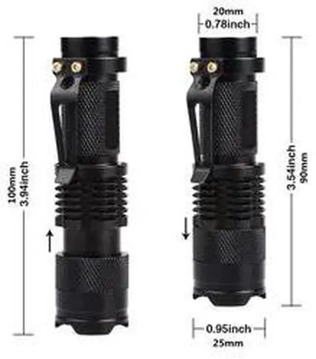Alt view image 7 of 7 - Jaspertronics SK68 Blacklight Flashlight - 395nm UV LED, Zoomable, Portable Stain Detector for Pet Urine, Counterfeit, Industrial Inspections