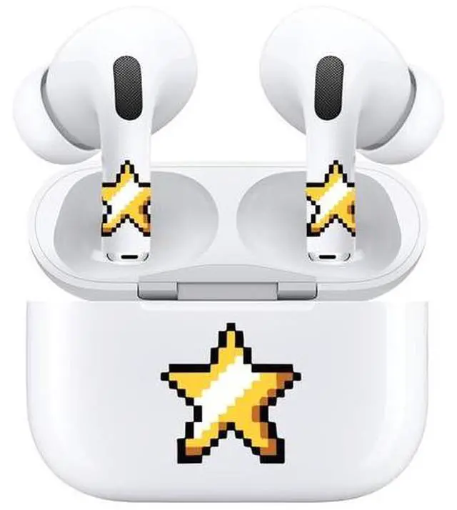 Alt view image 3 of 7 - AirSkins - Decals for AirPods 3, Star Design, Scratch-Resistant, Precision Fit, Wireless Charging Friendly, Easy Application, Durable Protection for Earbuds & Case