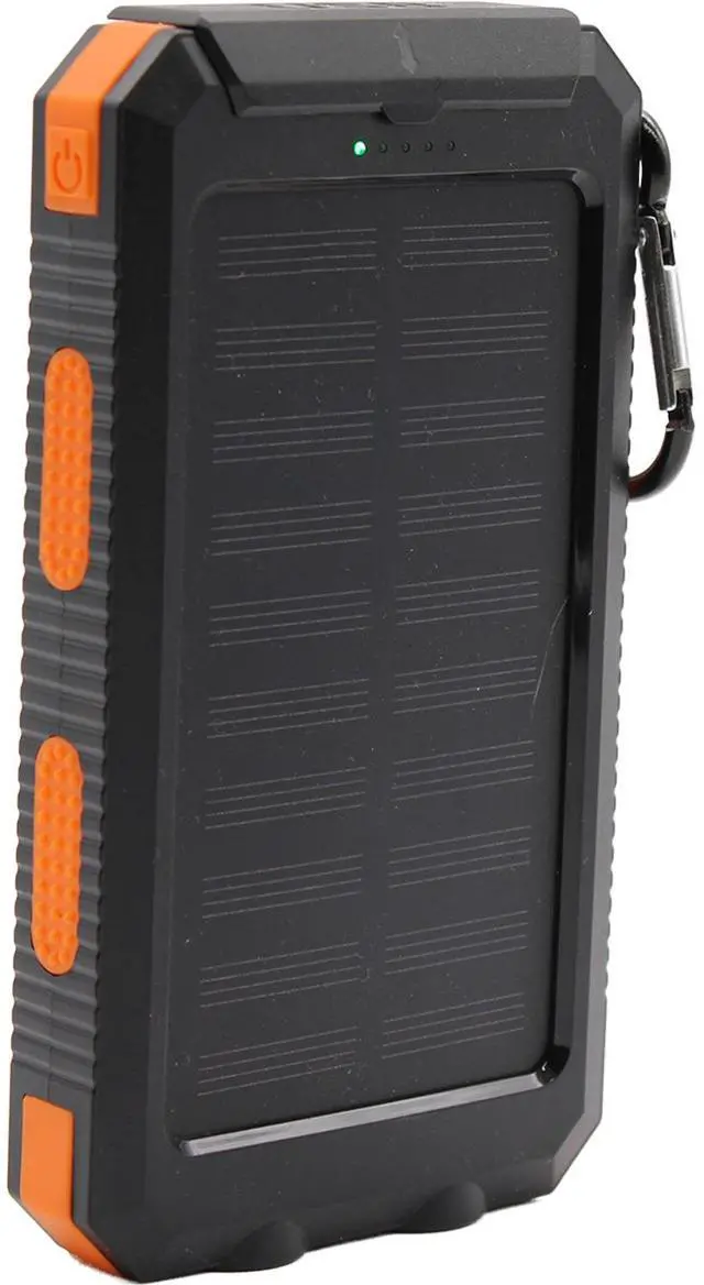 Main image of Jaspertronics Portable Solar Panel Power Bank 5V 2.0A with Built-in Compass Durable, Lightweight, WeaTher-Resistant Charger for Camping, Hiking, Travel, and Emergency Use