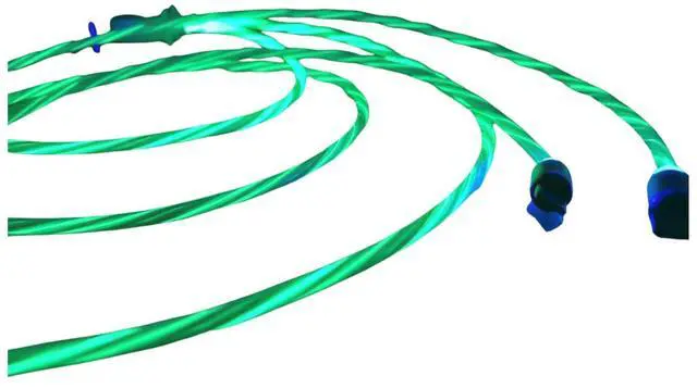 Main image of Jaspertronics Flowing LED Charging Cables with Quick Disconnect Magnetic Tips for Smart Phones, Tablets, and More!