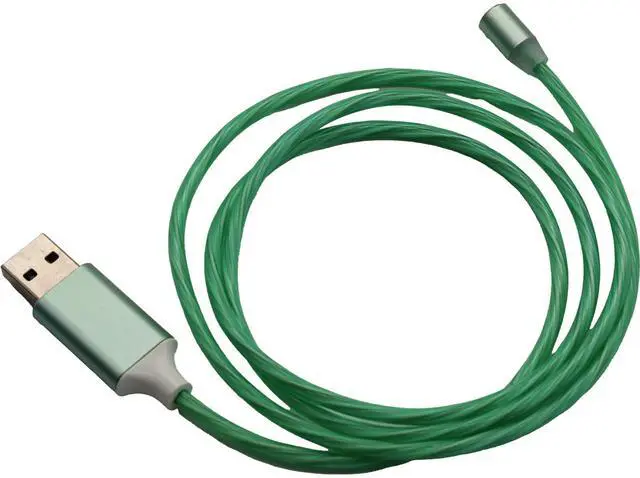 Alt view image 6 of 7 - Jaspertronics Flowing LED Charging Cables with Quick Disconnect Magnetic Tips for Smart Phones, Tablets, and More!