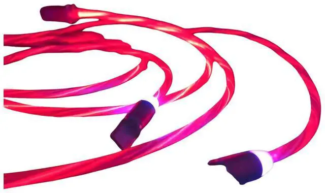 Main image of Jaspertronics Flowing LED Charging Cables with Quick Disconnect Magnetic Tips for Smart Phones, Tablets, and More!