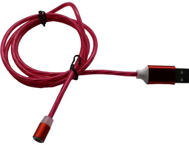 Alt view image 4 of 7 - Jaspertronics Flowing LED Charging Cables with Quick Disconnect Magnetic Tips for Smart Phones, Tablets, and More!
