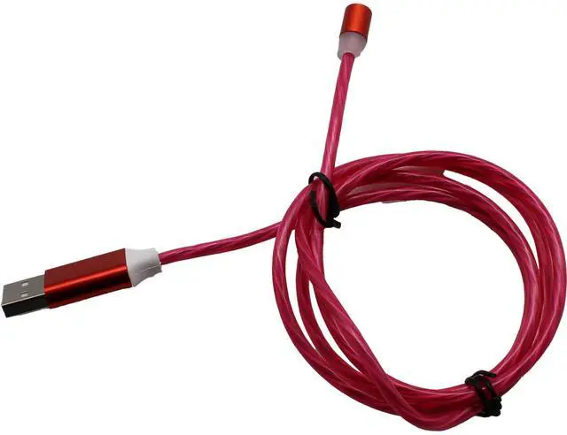 Alt view image 5 of 7 - Jaspertronics Flowing LED Charging Cables with Quick Disconnect Magnetic Tips for Smart Phones, Tablets, and More!
