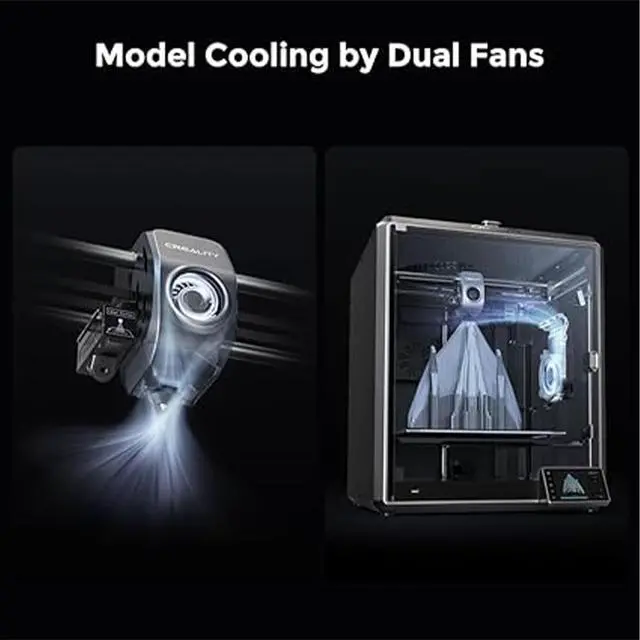 Alt view image 4 of 4 - Creality K1 Max Large High-Speed 3D Printer - 600mm/s Speed, 300x300x300mm Build Volume, AI LiDAR, Dual AI Cameras, 300°C High-Temp Nozzle, Auto-Leveling, Flexible Magnetic Plate