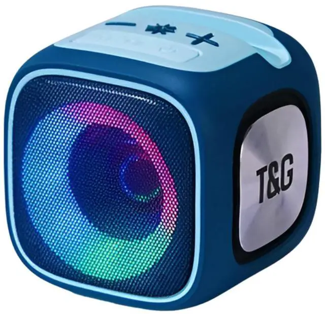 Main image of Jaspertronics TG-359 Rechargeable Bluetooth Speaker Portable Indoor/Outdoor Wireless Stereo Subwoofer with Breathing Light-Blue