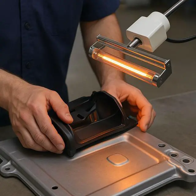 Alt view image 4 of 5 - Ushio 3650 Quartz Infrared Heater QIH480-3650/S Halogen Lamp precision-controlled infrared heating