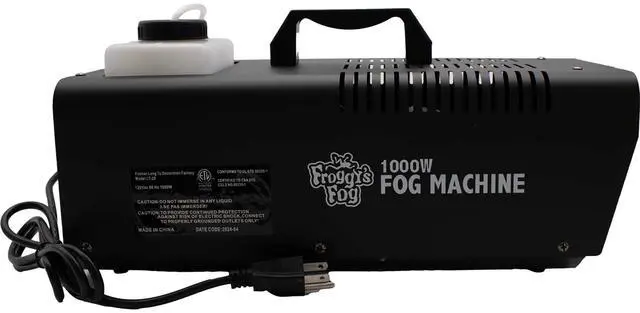 Alt view image 3 of 6 - Froggys Fog - 1000 Watt High-Output Halloween Fog Machine w Wired Remote Control Durable & Reliable for Dense Fog Effects Ideal for Haunted Houses Parties & Theatrical Performances