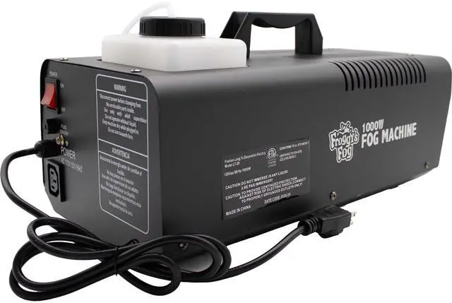 Alt view image 6 of 6 - Froggys Fog - 1000 Watt High-Output Halloween Fog Machine w Wired Remote Control Durable & Reliable for Dense Fog Effects Ideal for Haunted Houses Parties & Theatrical Performances