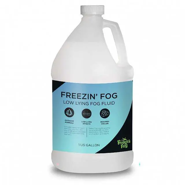 Main image of Froggy's Fog - FJ-FZ - Freezin Fog - Outdoor / Graveyard Low Lying Ground Fog Machine Fluid - Fog Juice - Fast Dissipating - Machine Fluid
