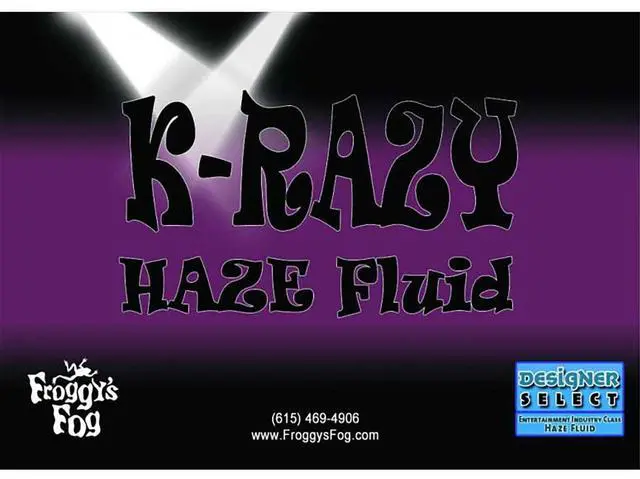 Alt view image 2 of 2 - Froggy's Fog - DS-KR - Krazy Haze - Professional Water Based Haze Juice - For Martin K - 1 Hazers - High Density - Machine Fluid