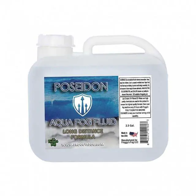 Main image of Froggy's Fog - OD-2 - 2.5 Gallon Square - Poseidon® Aqua Fog - Outdoor Formula for Aqua Low Fog Machines - Machine Fluid