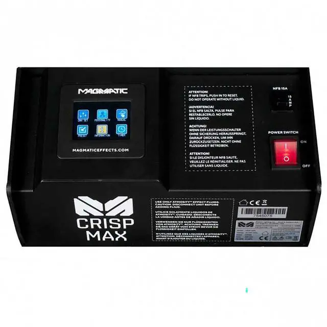 Alt view image 2 of 2 - Froggy's Fog - EL-MM-CRISP-MAX - Magmatic Polar Crisp Max Snow Machine - 1,250 Watts, Extendable Nozzle, Travel Case with 20L Tank - 1250W