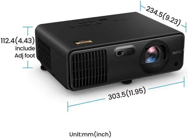 Alt view image 6 of 7 - BenQ - AK700ST - Business Projector - 4000 Lumens - 4K - 3,000,000:1 Contrast - Laser - Short Throw