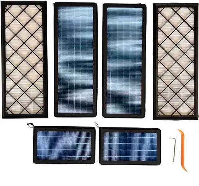Main image of Jaspertronics Cabin Air Filter Tesla-Model-Y-FilterKit, 6 Pack, Compatible with Tesla Model Y 2020-2025, HEPA Filter Material, Mesh Pre-filter Material, Plastic Frame