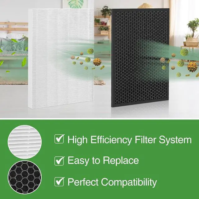 Alt view image 4 of 6 - Jaspertronics Air Purifier Replacement Filter 1712-0093-00-Filter, 1 Pack, Compatible with Winix HR900, HR950 and HR1000 air purifiers, Carbon