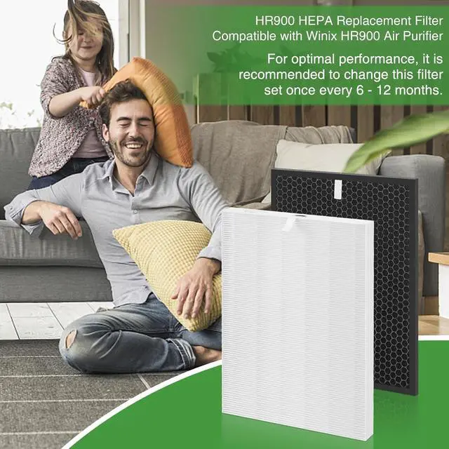 Alt view image 5 of 6 - Jaspertronics Air Purifier Replacement Filter 1712-0093-00-Filter, 1 Pack, Compatible with Winix HR900, HR950 and HR1000 air purifiers, Carbon