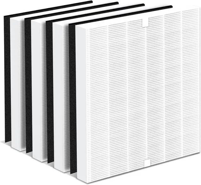 Main image of Jaspertronics Air Purifier Replacement Filter 3304899-Filter, 4 filters + 4 carbon pre-filters, Compatible with Coway AP-1512HH, AP-1512HH-FP, AP-1518R, AP-1519P and Airmega 200M, Cotton
