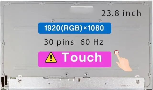 Main image of NUOLAISUN 23.8" Screen Replacement for HP Pavilion All in One L66617-001 30 pin FHD 1920×1080 LCD Touch Display Panel