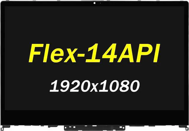 Main image of Screen Replacement 14.0" for Lenovo Ideapad Flex-14 Flex-14API Flex-14IWL Flex-14IML 81SS 81SQ 81XG 81SQ0009US Series 5D10S39564 NV140FHM-N4X FHD LCD LED Screen Panel(Only for Touch Screen)