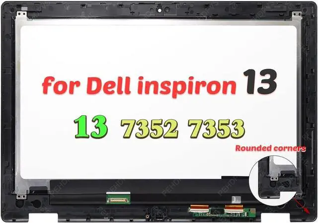 Main image of NUOLAISUN Screen Replacement for Dell Inspiron 13 7352 7353 P57G P57G001 YD4WJ 0YD4WJ 1920x1080 FHD 13.3" LCD Display Touch Assembly Digitizer with Bezel