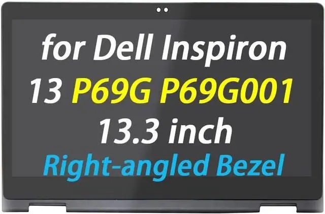 Main image of NUOLAISUN Replacement for Dell Inspiron 13 5368 i5368 5378 i5378 5379 i5379 P69G P69G001 LCD Display FHD 1920X1080 13.3" LED LCD Touch Screen + Bezel Display Digitizer Assembly (40 Pins Connector)
