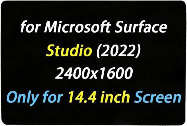 Main image of NUOLAISUN Screen Replacement 14.4" for Microsoft Surface Laptop Studio 1964 (2022) 2400x1600 LCD Display Touch Screen Digitizer Assembly Black (Only for 14.4 inch Screen)
