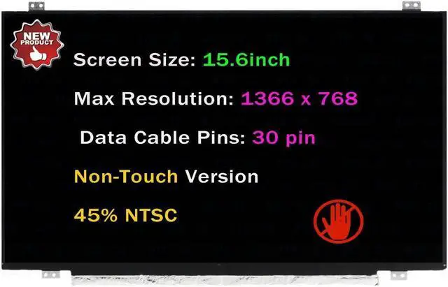 Main image of 15.6" LCD Non-Touch Screen Replacement B156XTN03.1 B156XTN03.5 B156XTN07.0 HW0A LP156WHU-TPA1 TPB1 TPD1 N156BGA-EA2 EB2 N156BGE-EA1 EA2 EB1 EB2 NT156WHM-N32 N42 HD 1366x768 30 Pin