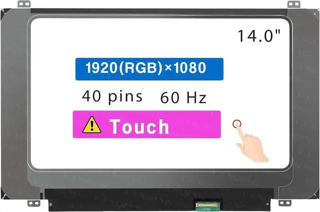 Main image of NUOLAISUN 14.0" Screen Replacement B140HAK01.0 R140NWF5 R6 R1 for Lenovo Thinkpad T470 T470P T470S T480 T480S L480 A485 25 00NY421 00NY420 00HW838 LCD Display Panel 40 pin (FHD 1920 * 1080 Touch)