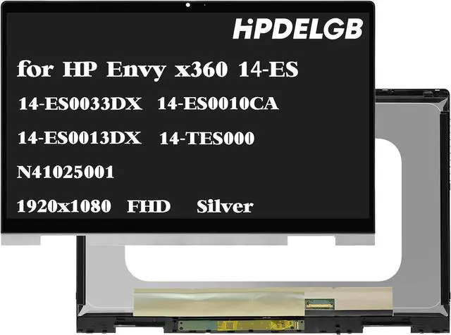 Main image of NUOLAISUN N84878-001 N41025-001 Replacement for HP Envy x360 14-ES 14T-ES 14-ES0013DX 14-ES1023dx 14-ES0033DX 14-ES0010CA 14-es0xxx 14-es1xxx LCD Touch Screen Display Digitizer Panel 1920x1080 IPS