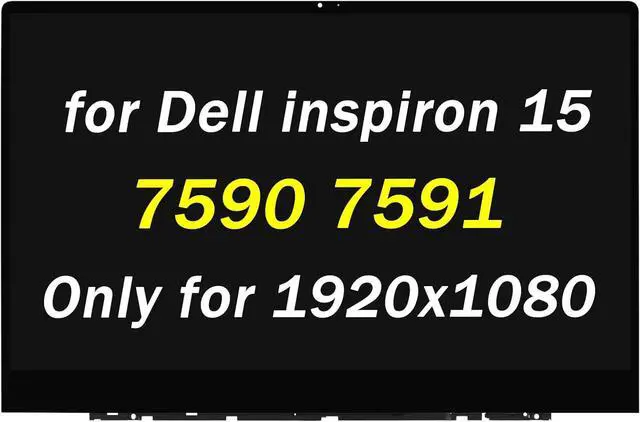 Main image of NUOLAISUN Replacement for Dell inspiron 15 7590 7591 2-in-1 LCD Display P83F P84F 1920x1080 15.6" 60HZ 30 Pins LCD LED Touch Screen Digitizer Assembly with Bezel (Only for 30 Pins Screen)
