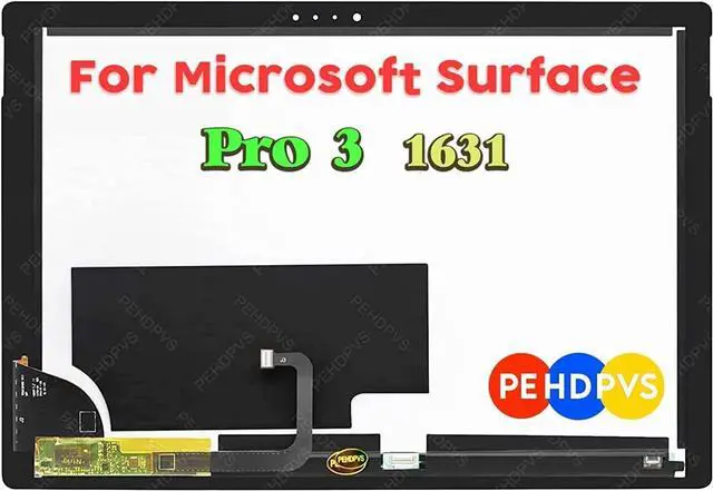 Alt view image 3 of 3 - for Microsoft Surface Pro 3 1631 (2014) Screen Replacement for Surface Pro 3 LCD Display LTL120QL01-003 Digitizer TOM12H20 2160x1440 12.0 inch LED Display Touch Screen Digitizer Assembly