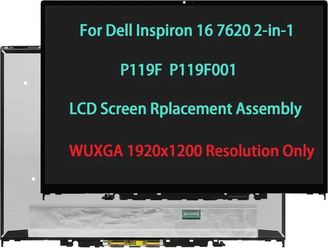 Main image of NUOLAISUN 16" Touch Screen Replacement for Dell Inspiron 16 7620 7625 2-in-1 P119F P119F001 LCD Digitizer Display Assembly WUXGA 1920x1200