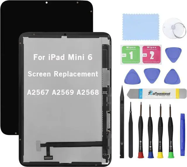 Main image of NUOLAISUN 8.3" Screen Replacement for iPad Mini 6 2021 A2567 A2569 A2568 LCD Display Glass Touch Digitizer Premium Kit with Tools