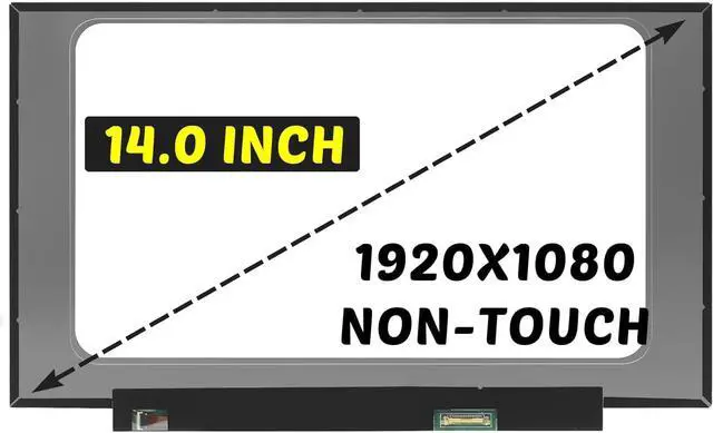 Main image of NUOLAISUN Replacement for Asus ROG Zephyrus G14 GA401QH-211.ZG14BL GA401IH-BR7N2BL LCD Screen 1920x1080 14.0 inch 30 Pins 60Hz LED Display Digitizer Panel (for Non-Touch Screen Only)