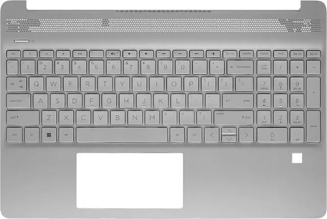 Alt view image 2 of 6 - NUOLAISUN M17184-001 L63578-001 for HP 15T-DY 15-DY 15-DY2024NR Upper Case Palmrest Replacement Keyboard Assembly Silver