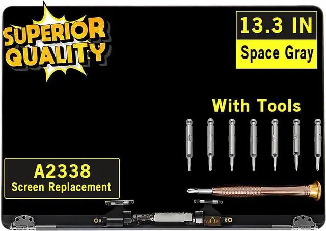 Main image of NUOLAISUN New Screen Replacement for MacBook Pro A2338 M1 2020 EMC 3578 Retina Display LCD Screen Full Assembly Complete Top Assembly 13.3" 2560x1600 (Space Gray)