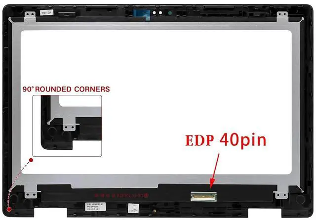 Alt view image 2 of 3 - NUOLAISUN 15.6" B156HAB01.0 for Dell Inspiron 15 7569 7579 LCD Touch Screen Assembly+Bezel