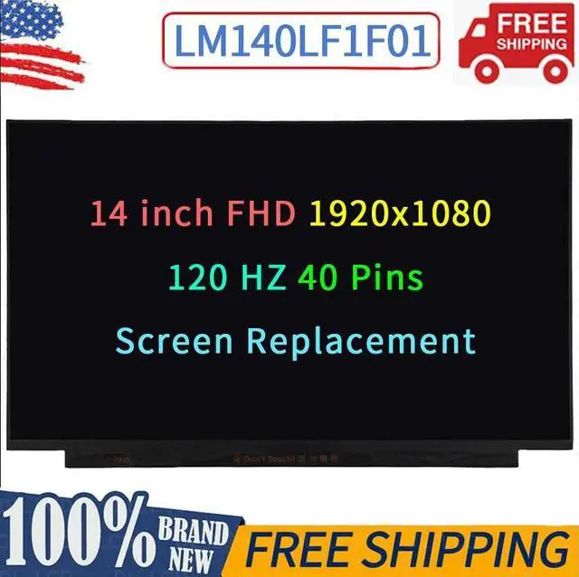 Main image of NUOLAISUN 14" FHD LED LCD Screen for LM140LF1F01 LM140LF1F-01 FHD 1920x1080 120Hz 40Pin