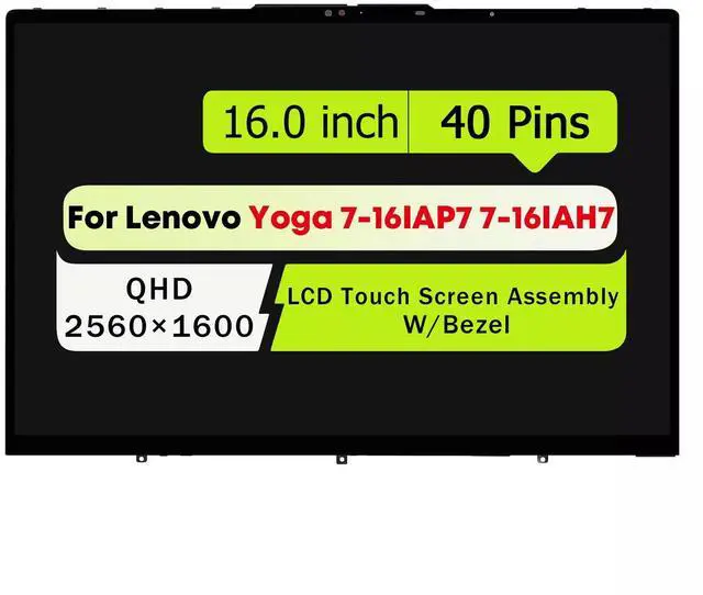 Main image of NUOLAISUN 16'' 2560x1600 LCD Touch Screen Digitizer Assembly For Lenovo Yoga 7 16IAP7 82QG