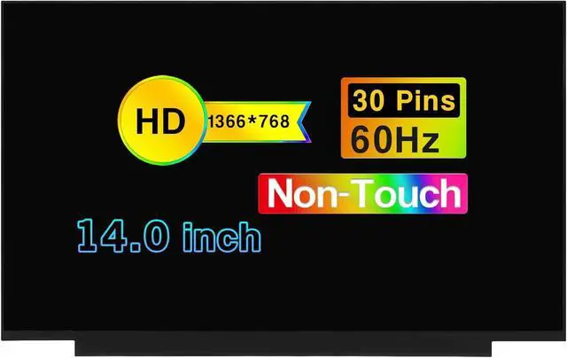 Alt view image 2 of 3 - NUOLAISUN Replacement for HP Chromebook 14 G6 14.0" HD 1366×768 30 Pins Non-Touch Screen LCD Display Panel (Not for FHD/Touch Version)