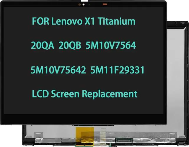 Main image of NUOLAISUN 5M10V75642 5M11F29331 5M10V75641 13.5" Screen Replacement for Lenovo X1 Titanium 20QA 20QB LCD Touch Screen Display Digitizer Assembly QHD