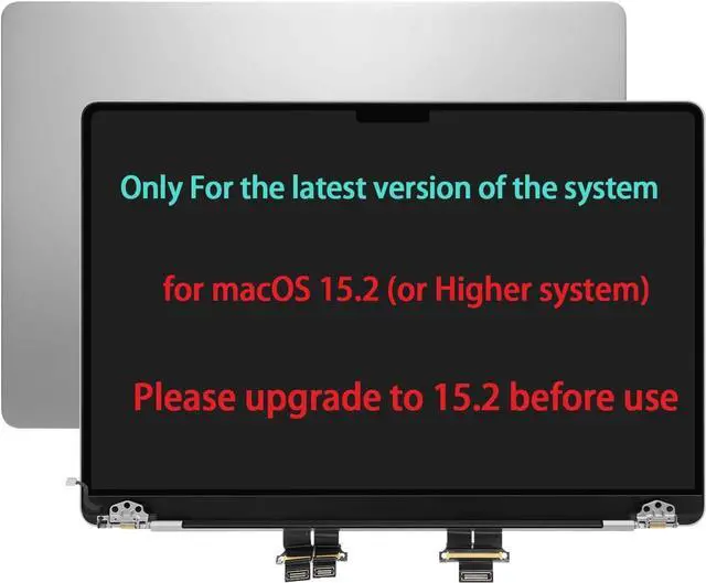 Main image of 14 inches Screen Replacement for MacBook Pro M1 A2442 A2992 A2485 A3240 2021 EMC 3650 M2 A2779 EMC 8102 M3 A2918 EMC 8304 A2992 EMC 8407 2023 LCD Full Screen Display Assembly (Silver)
