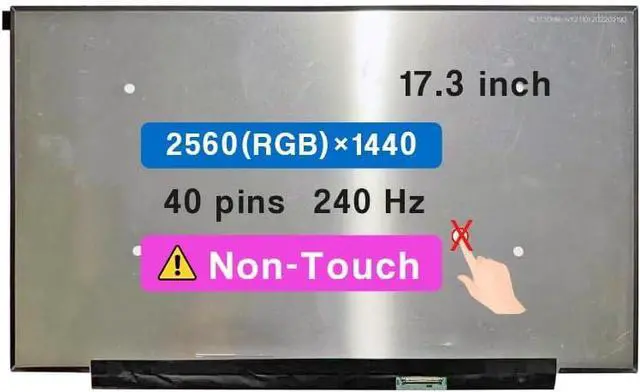 Main image of NUOLAISUN 17.3" Screen Replacement for Asus Rog Strix Scar G733 G733C G733CW G733CX G733P G733PY G733PZ G733Z G733ZW G733ZX NE173QHM-NZ1 / Z2 / Z3 / Z5 QHD 2560 * 1440 Non-Touch LCD Display